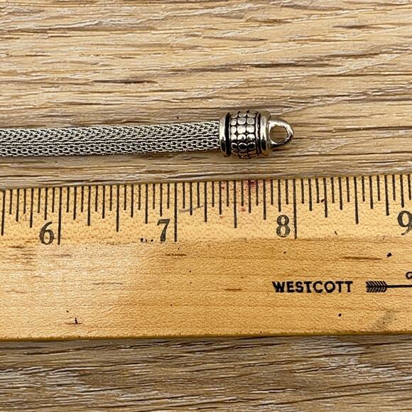 Sterling Silver Mesh Chain Bracelet Minimalist Simple Modern Unisex 7.5" - Picture 5 of 5